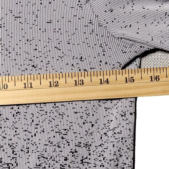 Athleta Flurry Gradient Turtleneck Women's Gray Black Athletic Ribbed Medium - Picture 9 of 10